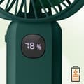 Miniatyrbild 4 av 4: Mini Silent Portable Fan LED Display och integrerad lampa LinQ Green