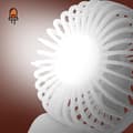 Miniatyrbild 3 av 4: Mini Silent Portable Fan LED Display och integrerad lampa LinQ White