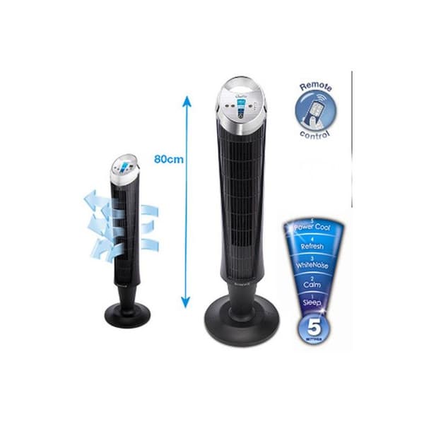 HONEYWELL HY254E4 pelarfläkt - Svart - 35 W - 3 hastigheter