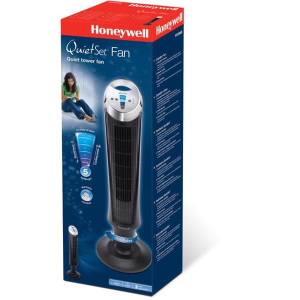HONEYWELL HY254E4 pelarfläkt - Svart - 35 W - 3 hastigheter