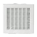 Miniatyrbild 4 av 4: La Ventilazione La ventilation -y Inbyggt galler för eldstäder, vitlackerad aluminium, 160 x 150 mm -