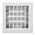 Miniatyrbild 2 av 4: La Ventilazione La ventilation -y Inbyggt galler för eldstäder, vitlackerad aluminium, 160 x 150 mm -