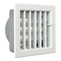Miniatyrbild 1 av 4: La Ventilazione La ventilation -y Inbyggt galler för eldstäder, vitlackerad aluminium, 160 x 150 mm -