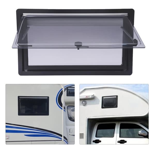 Caravan Ventilationsvindue, 70° Åbningsvinkel, Insektnet, Holdbart Aluminiumlegering