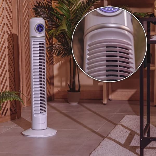 Cecotec Kolumnfläkt EnergySilence 1090 Skyline Retro Smart Vit
