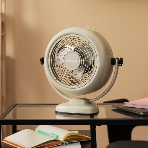Cecotec Bordsfläkt EnergySilence 800 RetroDesk Beige