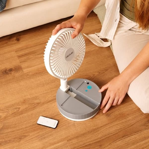 Cecotec teleskopisk fläkt EnergySilence 800 FoldAir bärbar kontroll
