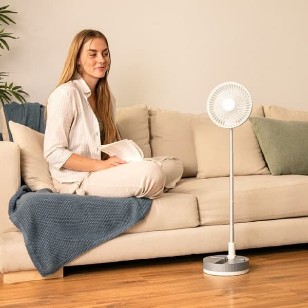 Cecotec teleskopisk fläkt EnergySilence 800 FoldAir bärbar kontroll