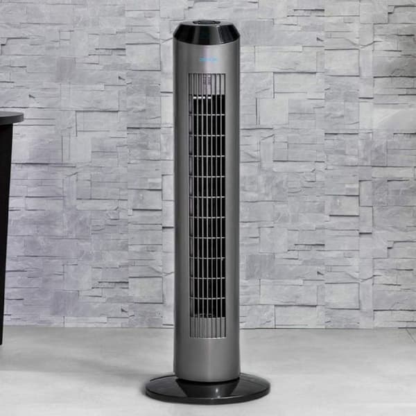 EnergySilence 8190 Skyline Ionic Tower Fläkt - CECOTEC - Grå - Fjärrkontroll - 3 hastigheter - Oscillation
