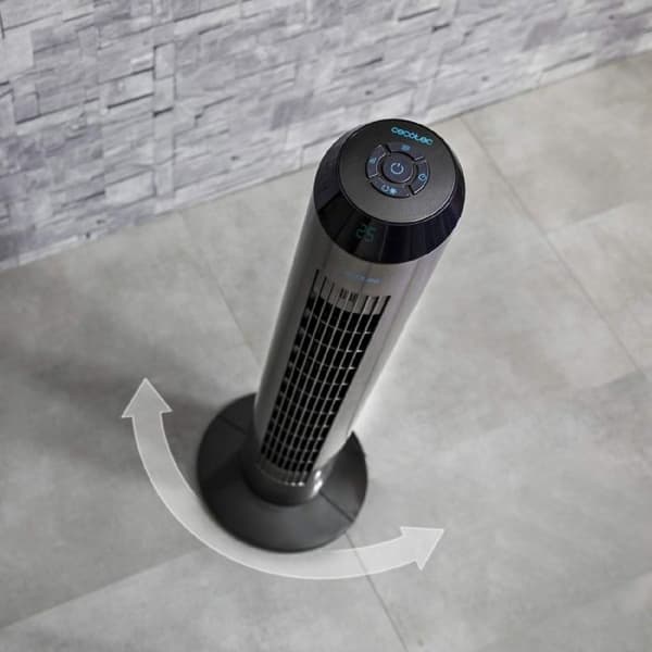 EnergySilence 8190 Skyline Ionic Tower Fläkt - CECOTEC - Grå - Fjärrkontroll - 3 hastigheter - Oscillation