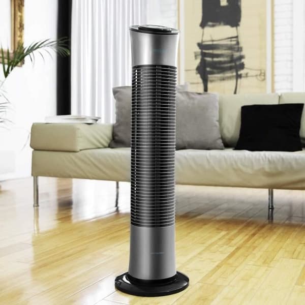 Cecotec Säkerhetsfläkt Kolonn EnergySilence 7090 Skyline. 45 W, 76 cm hög, Svängbar, 3 hastigheter, Svart