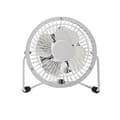 Miniatyrbild 1 av 5: mini metallfläkt | 10 cm i diameter | USB-strömad | vit