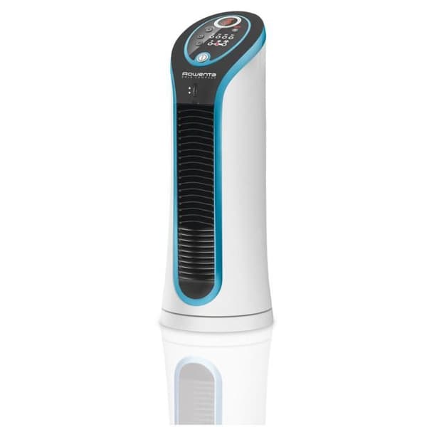 ROWENTA Tower fläkt, 3 hastigheter, 8 timmars timer, Tyst, Justerbart galler, Automatisk oscillation, Eole Compact VU6210F0