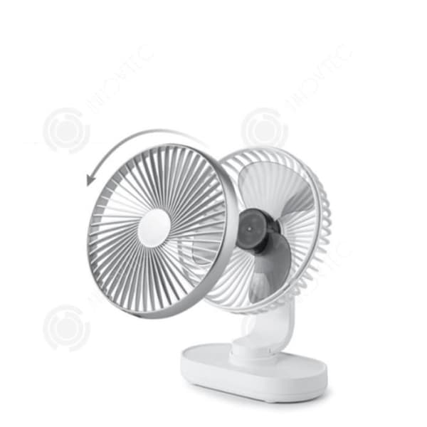 Elektrisk skrivbordsfläkt - Tech Discount® - INN® - USB - 4 hastigheter - Skakande huvud