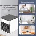 Miniatyrbild 4 av 4: INN Mini Air Cooler 500ml Portabel med 90° oscillation för hemmakontor 3 justerbara nivåer Mini Luftkonditioneringsfläkt