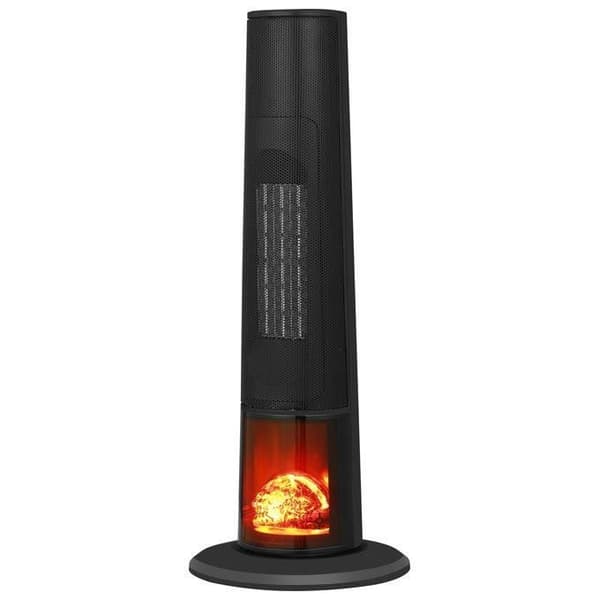 Ardes AR4P22FP ATMO - Termofläkt i keramisk torn med LED-flammeffekt - Låg förbrukning termofläkt med 12 timer