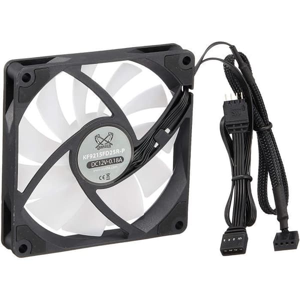 Scythe Kaze Flex Slim RGB PWM-fläkt, 300-2500 U/min - 92 mm