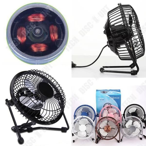 TD® Silent air blower varm professionell kraftfull golvfläkt bord skrivbord fristående vindvärmekraft svart