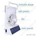 Miniatyrbild 4 av 4: TD® Fläkt solpaneler ekologisk energibesparande ventilation kraftfull säkerhet sommar LED-lampa camping mini fläkt