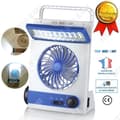 Miniatyrbild 1 av 4: TD® Fläkt solpaneler ekologisk energibesparande ventilation kraftfull säkerhet sommar LED-lampa camping mini fläkt