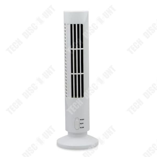 TD® Tower Fläkt USB Desktop Luftkonditionering Liten fläkt Mini Bladeless Tower Skrivbordsfläkt Stark Vind Vit