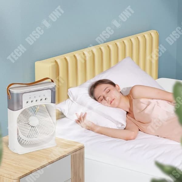 TD® Mini Portable Dormitory Office Mute Small Air Cooler Office Hushållsspray Fuktning Elektrisk fläkt