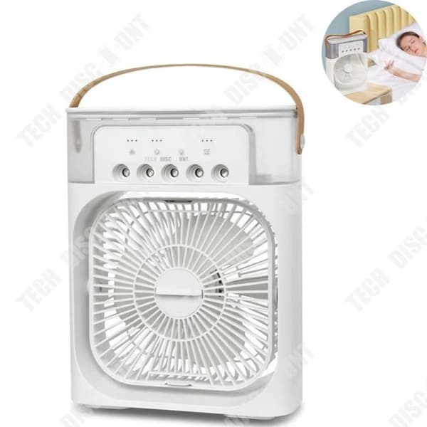 TD® Mini Portable Dormitory Office Mute Small Air Cooler Office Hushållsspray Fuktning Elektrisk fläkt