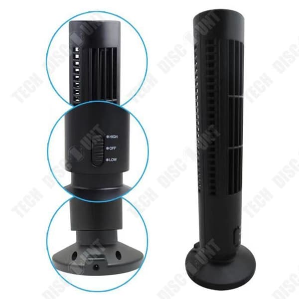 TD® Silent desktop fläkt USB clip fläkt hem luftkonditionering värme och kall luft USB torn fläkt n