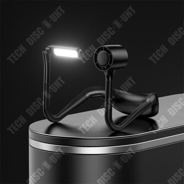 TD® Portable Camping Neck Fläkt Usb Charging Mini Outdoor Sports Fläkt Med Lättvikt Liten hopfällbar