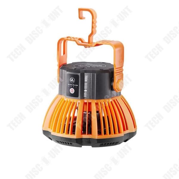 TD® Portable Outdoor Camping Fläkt USB Laddning Liten Fläkt Campingtält Fiskebelysning Fläktljus