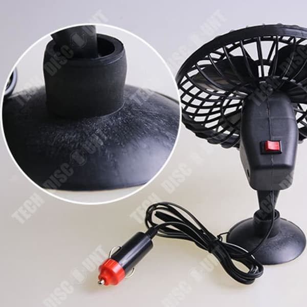 TD® Bilkylare Luftkonditionering Justerbar Flexibel Cigarettändare Bärbar Bil Lastbil Ventilation 12V Fläkt