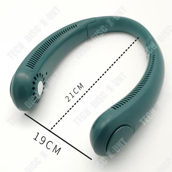 TD® Lazy hängande hals liten stum luftkonditionering utomhussport USB-vikbar bladlös turbo hängande elektrisk fläkt