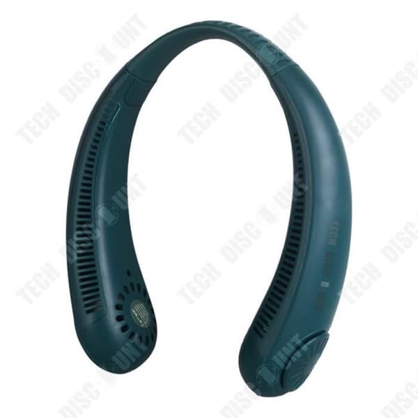 TD® Lazy hängande hals liten stum luftkonditionering utomhussport USB-vikbar bladlös turbo hängande elektrisk fläkt