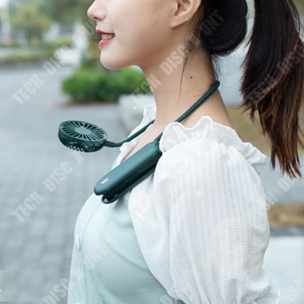 TD® Variety liten fläkt kreativ hängande hals bärbar studentficka vikbar bärbar pipe USB mekanisk mute