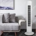 Miniatyrbild 4 av 4: TD® Tyst energibesparande bladlös hushållsgolvfläkt med tre hastigheter justerbar tornfläkt