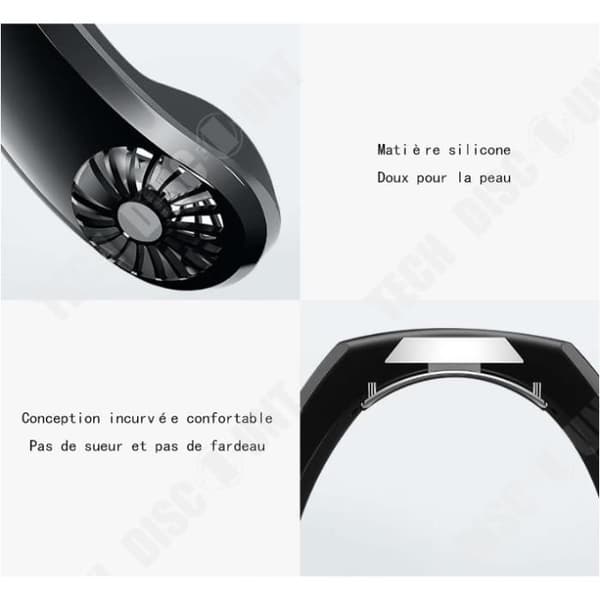 TD® Mini USB Air Cooler Mini Bärbar Hängande Luftkonditionering Kylfläkt Halshängande Fläkt