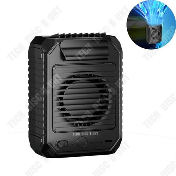 TD® Ny bärbar hängande midjefläkt för utomhusbruk Bärbar hängande hals Multifunctional Charging Treasure Fan
