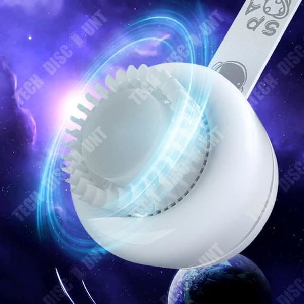 TD® Creative astronaut hängande halsfläkt spaceman bladlös bärbar lat liten stum fläkt