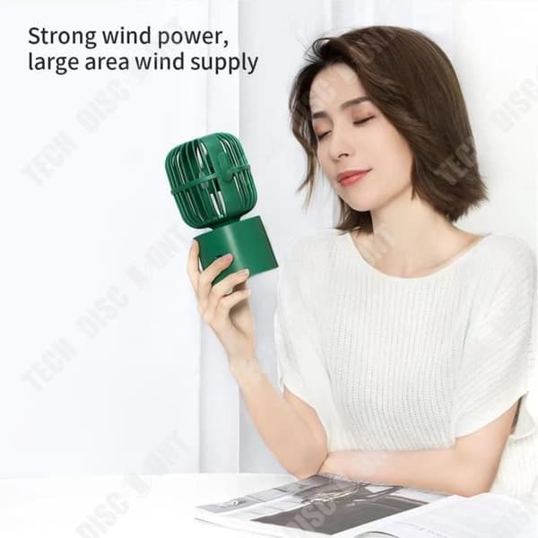 TD® Cactus skakhuvud liten fläkt usb-laddning handhållen mini stationär bärbar skakhuvud liten fläkt