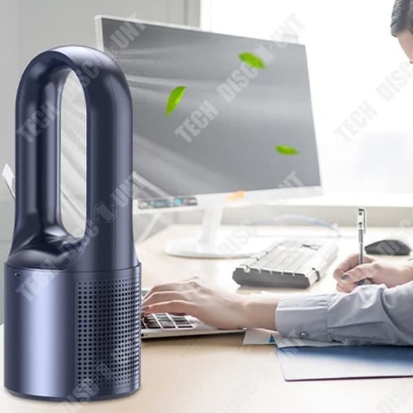 TD® Ny bladlös skrivbordsfläkt studenthem vertikal sängbord liten usb portabel laddningsfläkt