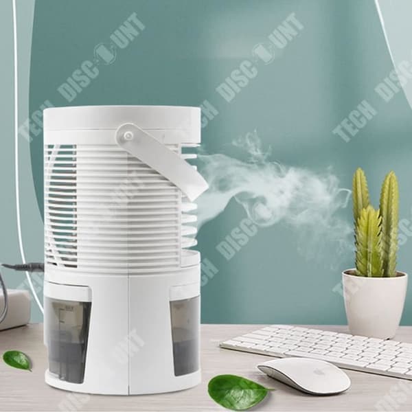 TD® Mini luftkonditioneringsfläkt kylfläkt spray befuktning kylfläkt