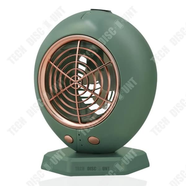 TD® USB Luftkonditioneringsfläkt kan skaka huvudet Grön Desktop Air Cooler Vattenkyld fläkt
