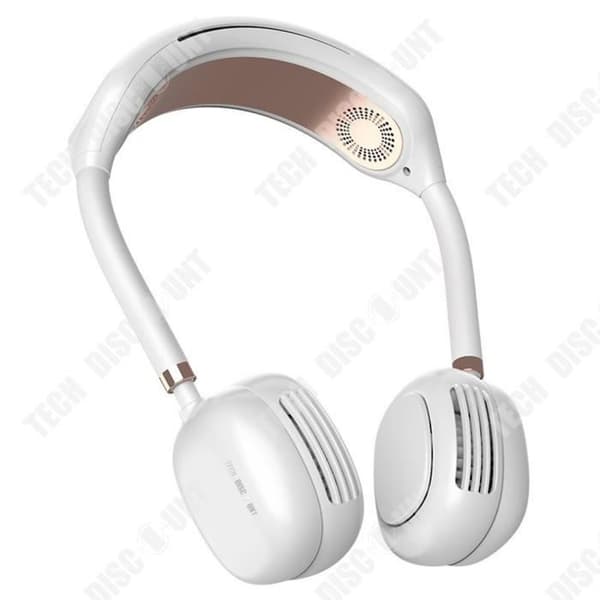 TD® Utomhushängande halsfläkt Fyra Turbo-kylning Bladlösa sportfläktar Liten USB-fläkt
