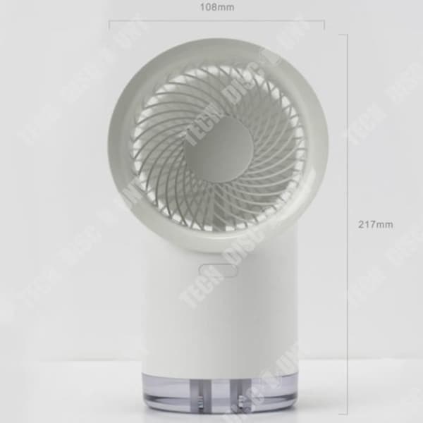TD® USB-laddningssprayfläkt Skrivbordsfläkt Liten luftkylare Desktop-cirkulationsfläkt