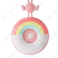 Miniatyrbild 1 av 4: TD® USB uppladdningsbar elektrisk fläkt Lazy Rainbow Molnform Utomhuscamping Hängande halsfläkt