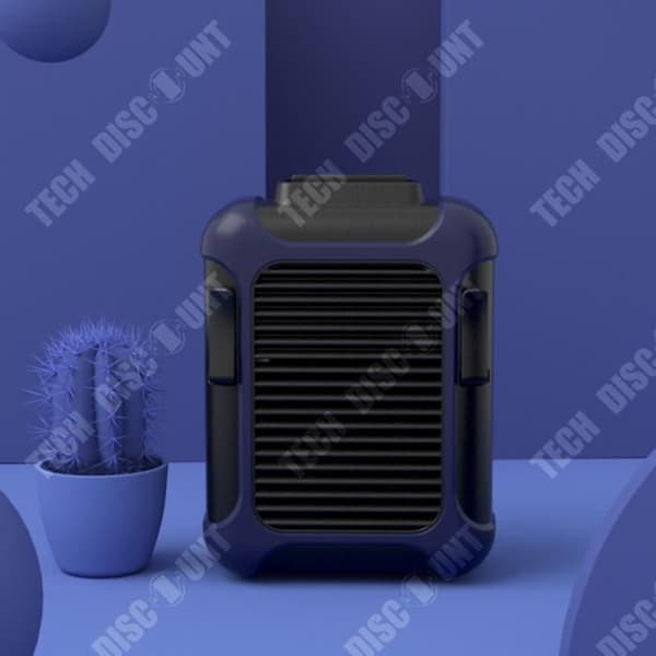 TD® Praktisk utomhus hängande midjefläkt bladlös hängande hals liten fläkt USB-laddning mekanisk skatt