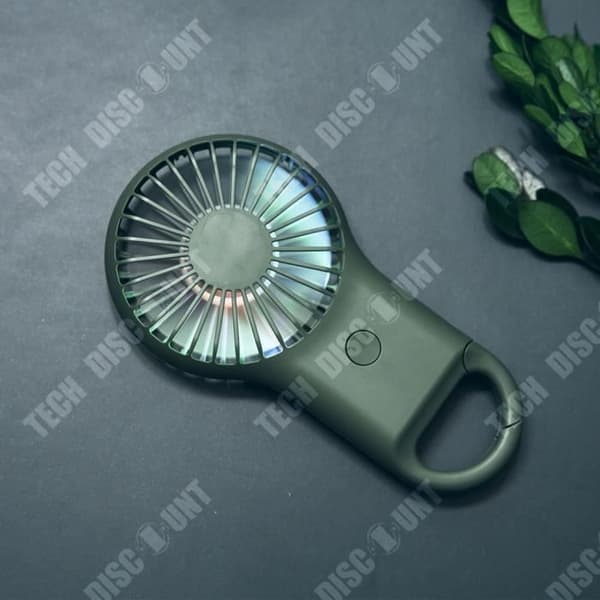 TD® Ny mini liten bärbar usb grön fläkt kan hänga kylväska för utomhusfickor