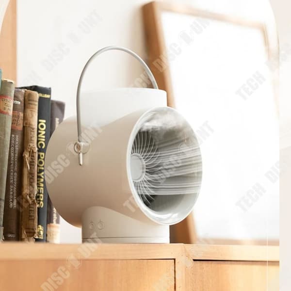TD® Dual Spray Befuktningsfläkt USB Uppladdningsbar Bärbar Camping Air Cooler Liten fläkt