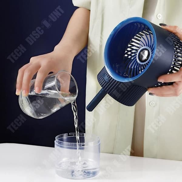 TD® Royal Blue Refillable Fläkt Mini Desktop Delikat Spray Befuktningsluftkylare