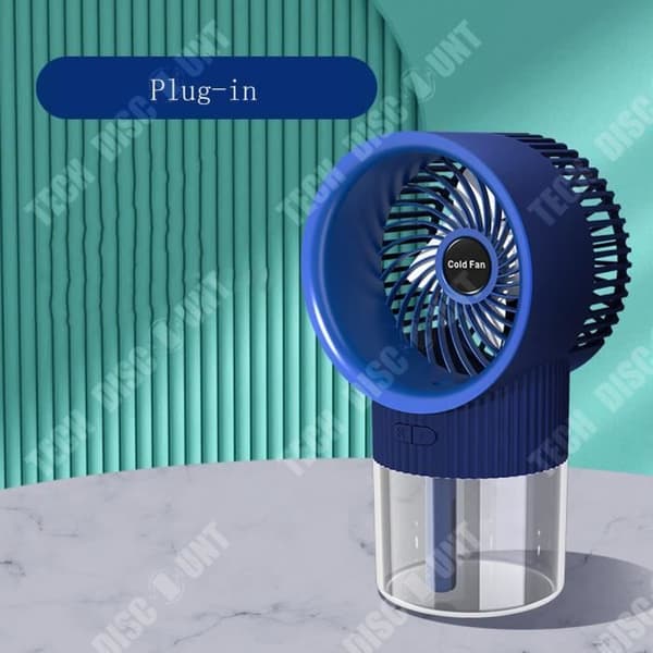 TD® Royal Blue Refillable Fläkt Mini Desktop Delikat Spray Befuktningsluftkylare